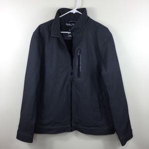 Nautica Men’s Gray Windbreaker L Water Resistant